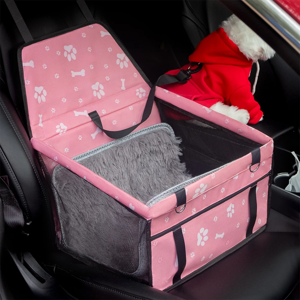 

Pet Dog Travel Car Seat Cover Pad Foldable Pet Carriers Bag Basket Carrying for Cats Dogs Transportin Carry House Waterproof bed