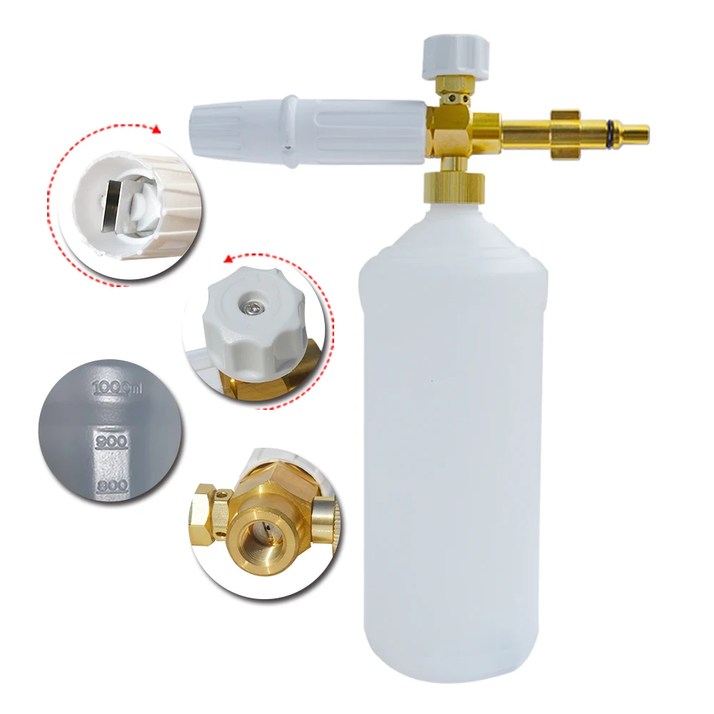 Snow Foam Lance Soap Gun Foam Nozzle Generator for Interskol AM140/1700 AM150/2000 AM170/2200 High Pressure Washer Car Foam Wash