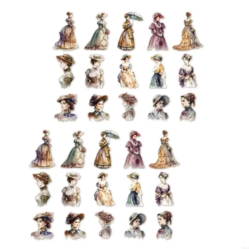 Y5la Art Crafts Carte Making Scrapbook Sticker, 1 feuille Scrapbooking Sticker Decors