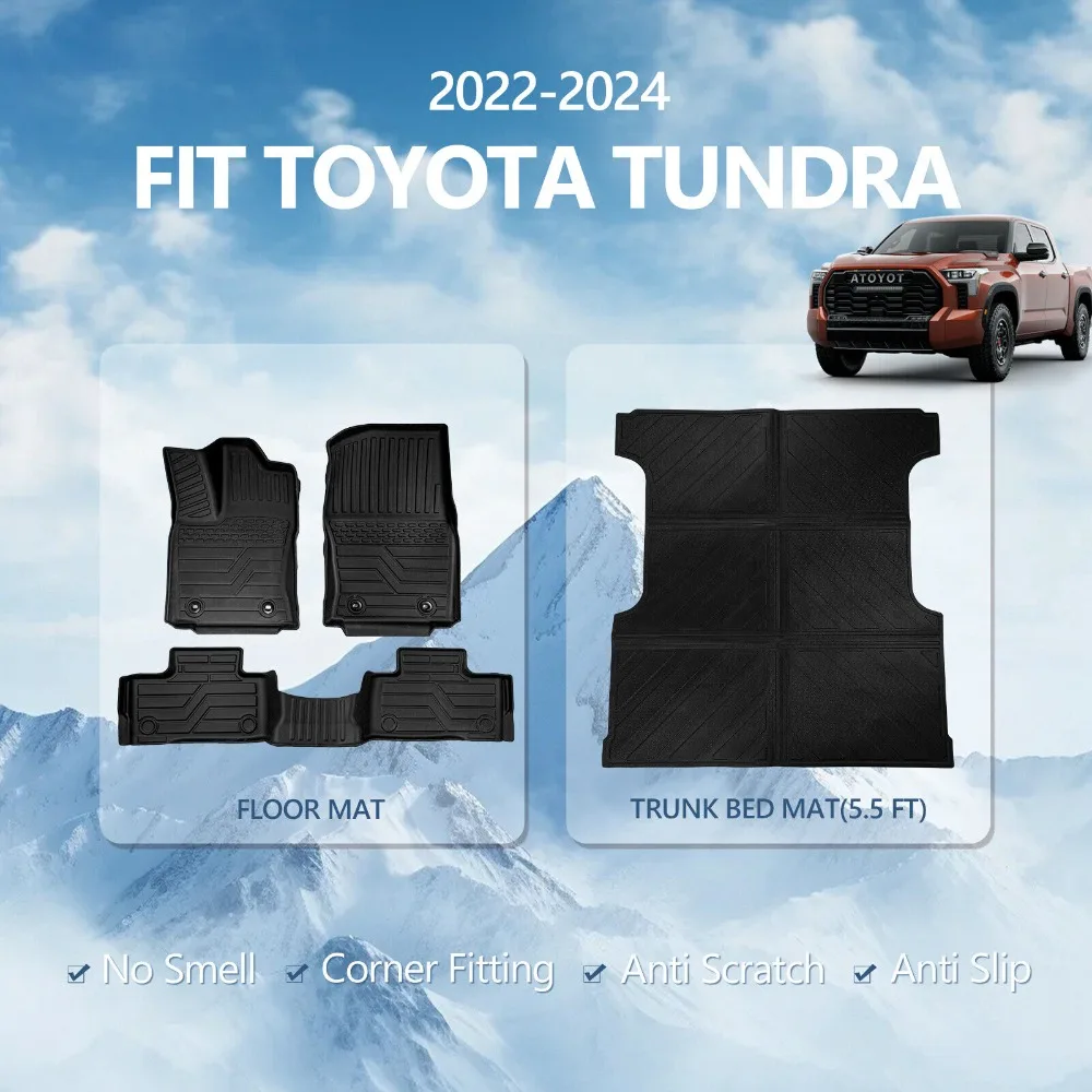 

Floor Mat 5.5Ft Truck Bed Mat Bed Liner For 2022-2024 Toyota Tundra Double Cab United States