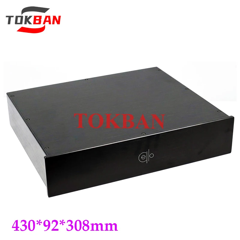 

Tokban Audio CELLO 430*92*308/358mm Aluminum HIFI Preamplifier Chassis Enclosure DIY Home Amplifier Case Shell