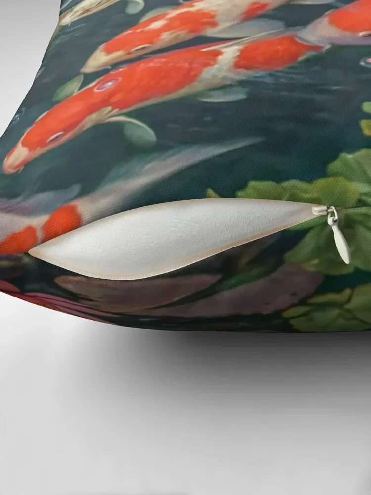 Koi Fish Pond Goldfish Throw Pillow Luxury Cushion Cover Decorative Cushion pillow