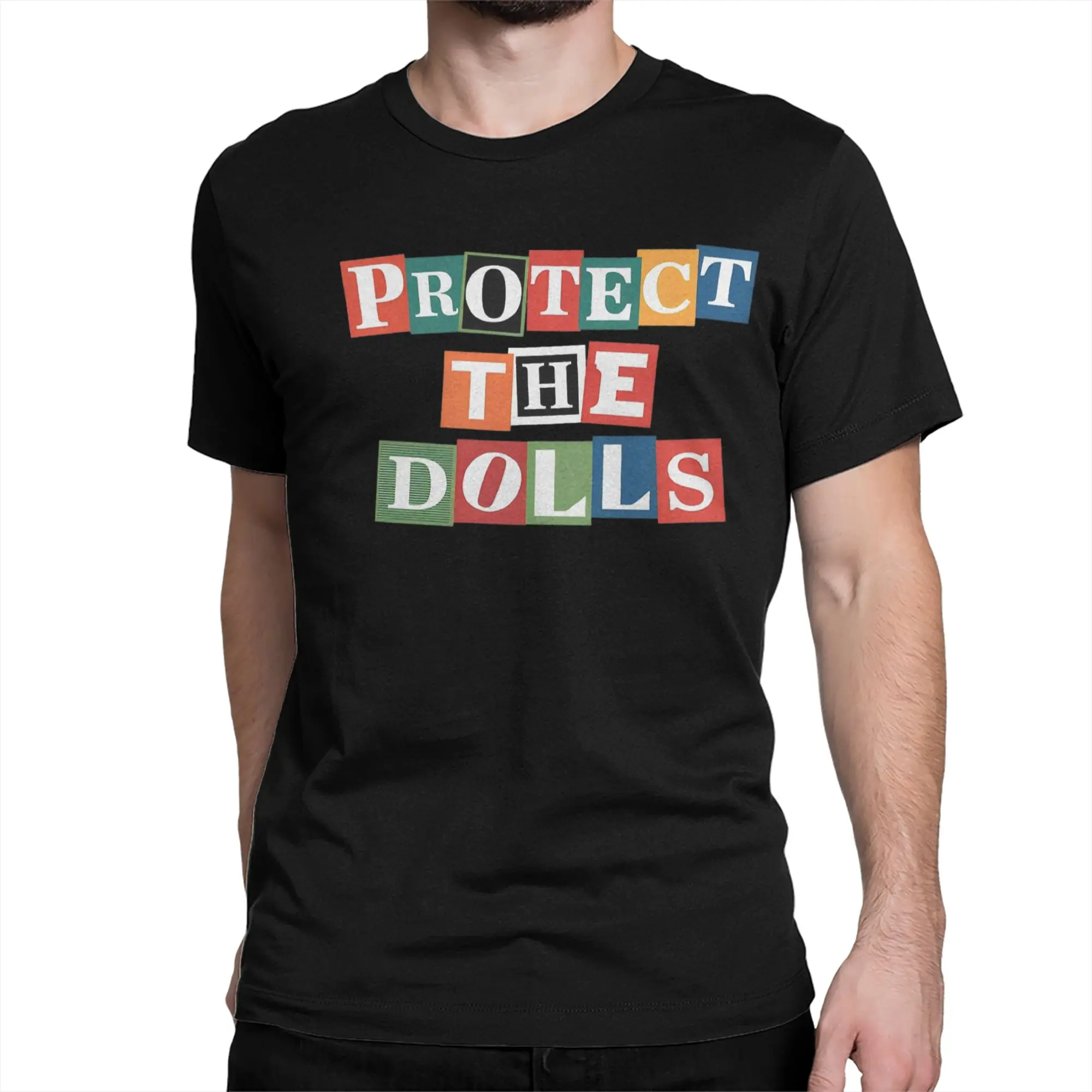 Protect The Dolls Men Women T Shirt  Cool Tee Shirt Short Sleeve Crew Neck T-Shirt Pure Cotton Classic Tops