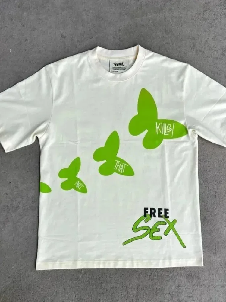 مطبوعة الرجال بلايز خمر الهيب هوب الشارع الشهير المتضخم التي شيرت قصيرة الأكمام تي شيرت ملابس كاجوال الصيف موضة تي شيرت النساء