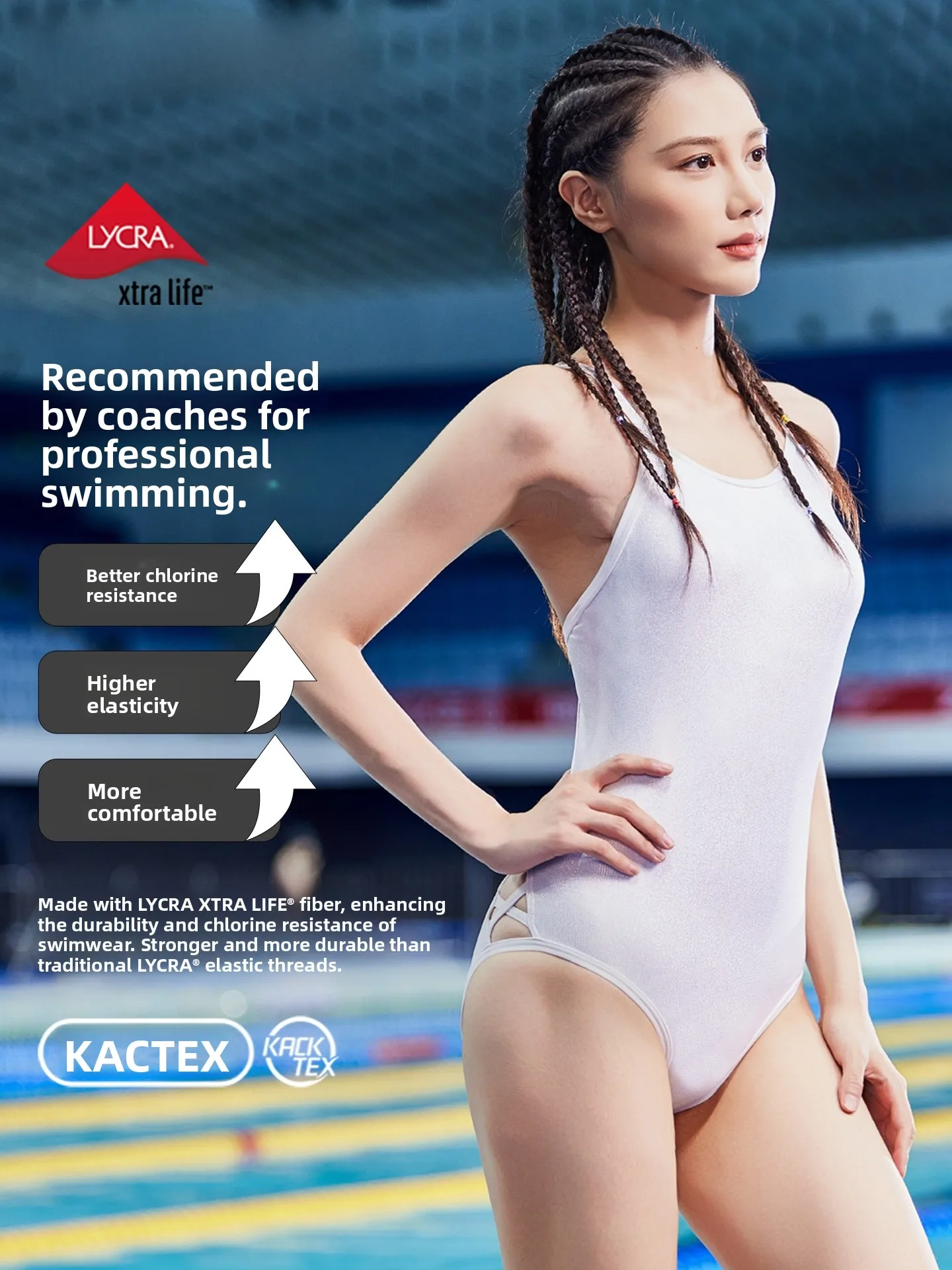 

Zoke Women's One-Piece Swimsuit 2025 New Speed Racing Gym Special Gold Emed Sparkling Swimming Costume Qui Dry Fixed Cup