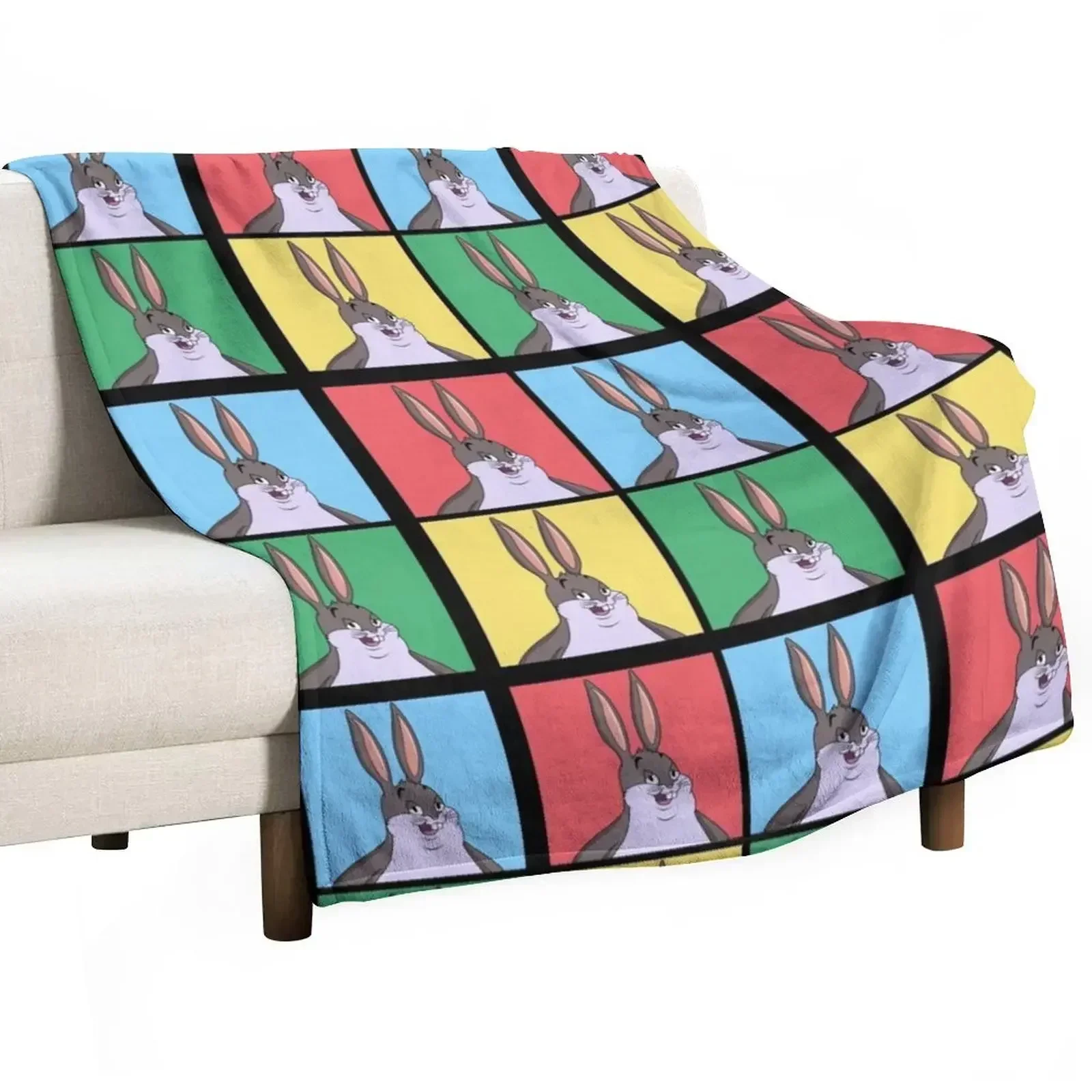 

Big Chungus Cover Throw Blanket Hairys warm winter Bed linens Polar Blankets