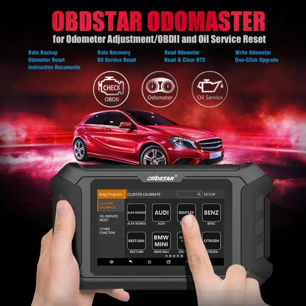 OBDSTAR Odo Master Odomaster Full Version Cluster Calibration and Oil Service Reset Support for Honda/Ducati/KTM Free FCA 12+8