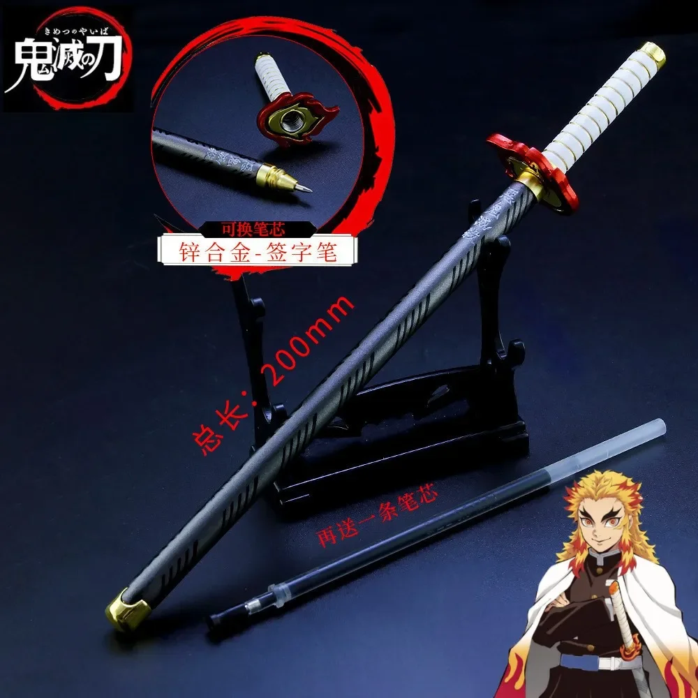 NONE Dämon Slayer Schwerter Die Liebe Hashira Kanroji Mitsuri Stift Schwerter Nichirin Klinge Waffe Anime Katana Samurai Messer Halloween Geschenke 8