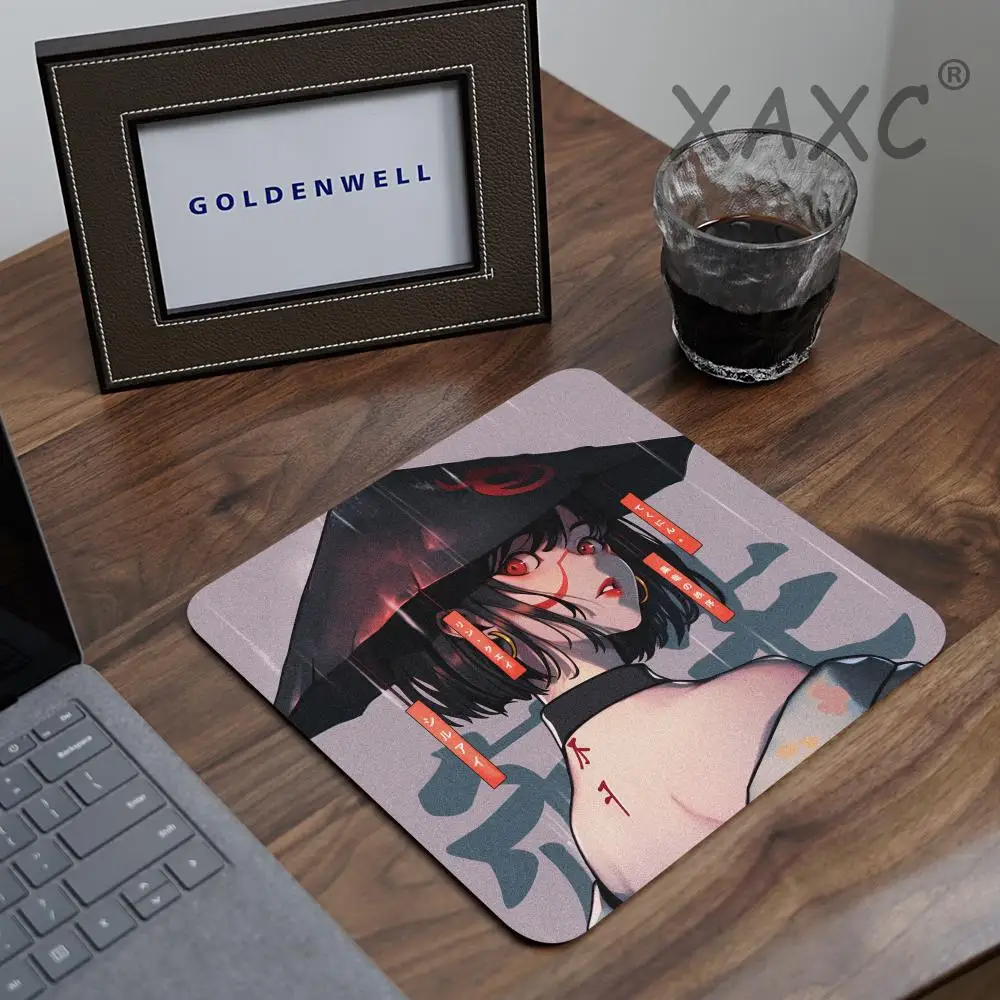 أنيمي اليابانية فتاة ماوس ألعاب الكمبيوتر ماوس حصيرة 45x40 التوازن E-الرياضة ماوس لعبة المهنية عدم الانزلاق مكتب للحاسوب شخصي حصيرة