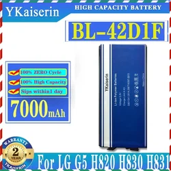 YKaiserin 7000mAh For LG BL-42D1F G5 Battery H850 H820 H830 H831 H840 H868 H860N H860 LS992 US992 F700L F700S F700k VS987