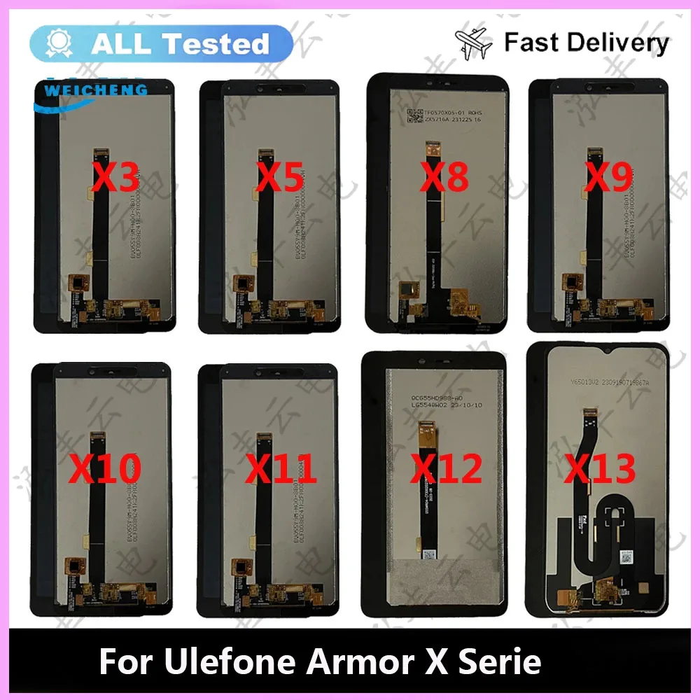 For Armor X13 LCD For Ulefone Armor X3 X5 Pro Armor X8 Armor X8i X9 X10 X11 X12 Pro LCD Display Touch Screen Digitizer Assembly