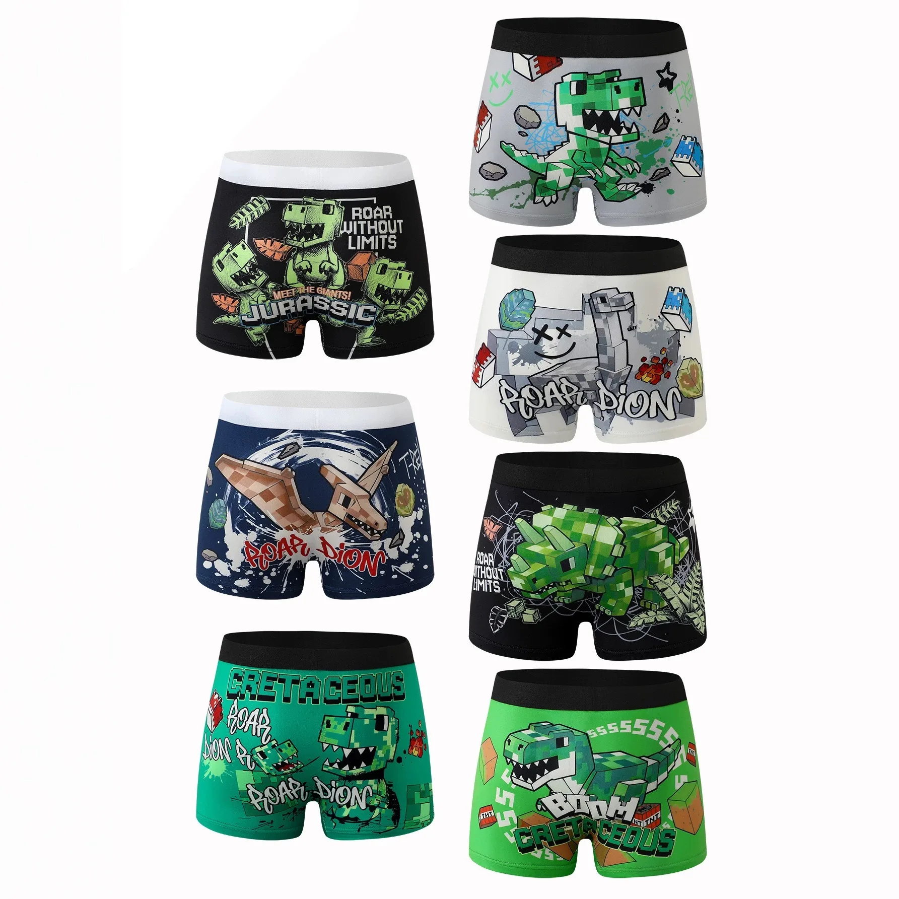 5Pcs/Set Kids Boy Underwear Milk Silk Breathable Comfy Soft Stretch Boys Briefs Underpants Kids Daily Underwear