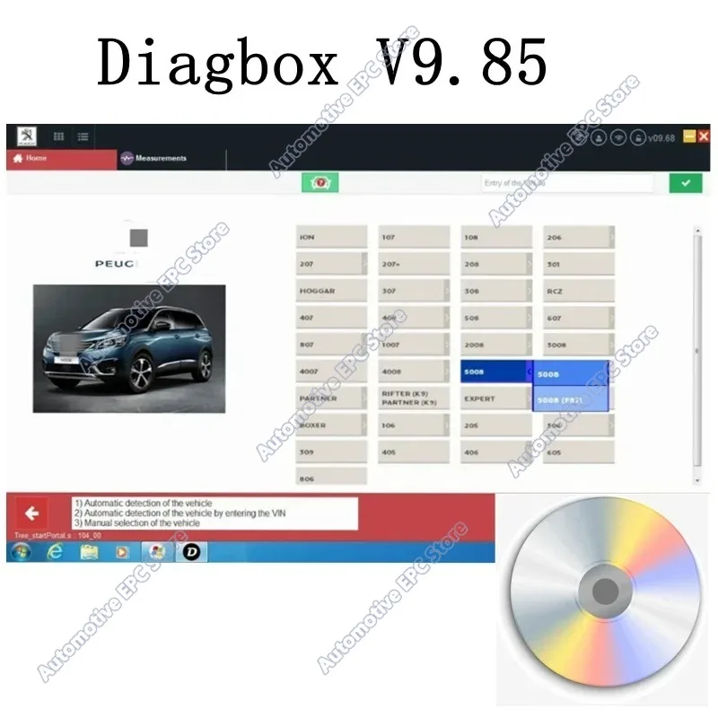 2026 NEW Sales Newest Diagbox V9.85 For Lexia3 PP2000 Diagbox Full Adapter for Lexia 3 for Citroen&Peugeot Car Scanner Tool