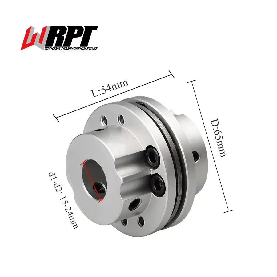 

CSTB Diaphragm Coupling Top Wire Type High Torque 8 Hole Step Diaphragm Coupling Flange Connection CSTB-65X54