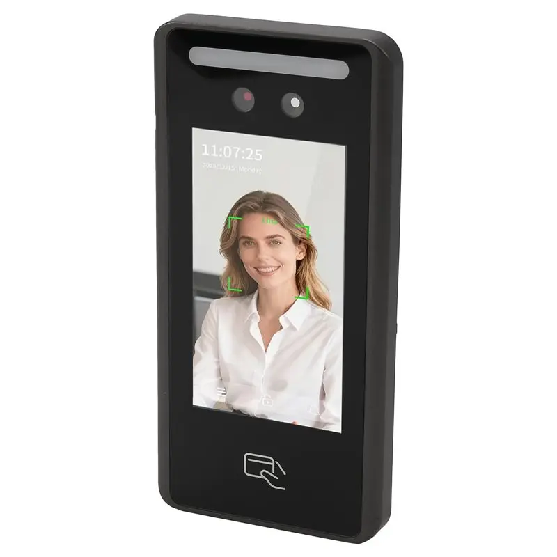 [B24B!】 Access Control System 4.5-Inch Card Reader AI Biometric Wall Mount Face& RFID Recognition Terminal For Time Attendance