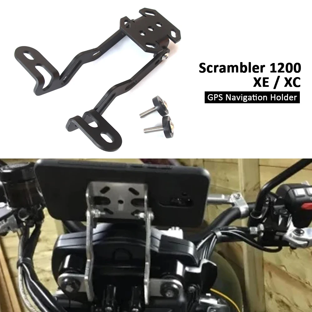 For Scrambler 1200 Motorcycle GPS Phone Navigation Bracket Fits Scrambler1200 XE Scrambler 1200 XC Mobile Phone Holder