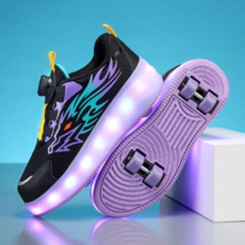 2024 Hot Sale  Heelys Child Cute Roller Skates Sports Skates Flashing Light Girls Gifts  kids sneakers