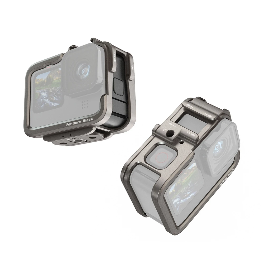 AMagisn Camera Cage for GoPro 11 Aluminium Alloy Protective Frame Cage Rig for Gopro Hero 11 10 9 Accessory