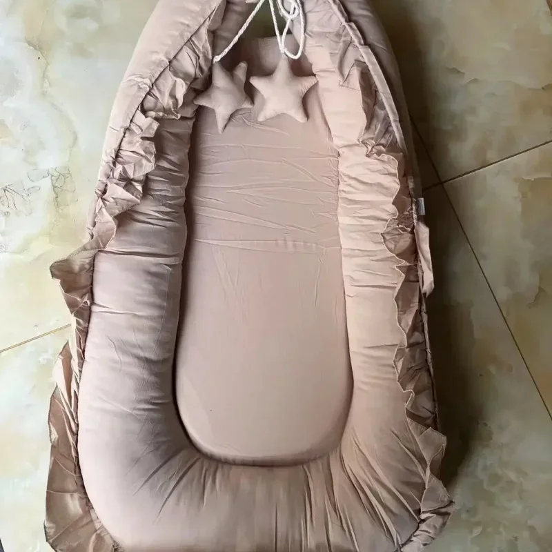 عش نوم الطفل القابل للإزالة مع وسادة - سرير أطفال في سرير أطفال أثناء السفر، مرتبة آمنة للأطفال الرضع لأسرة الأطفال #6