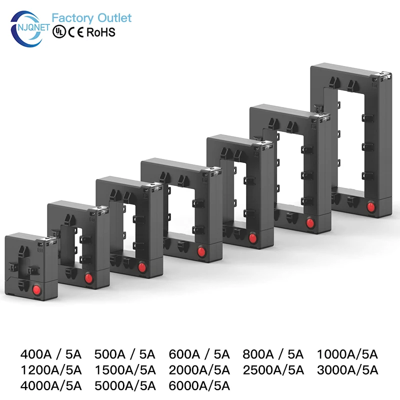 

Split core current transformer QNCTK2-816 2000A 5A 3000A 4000/5 5000/5 6000/5 open type current transformer sensor Clamp ct
