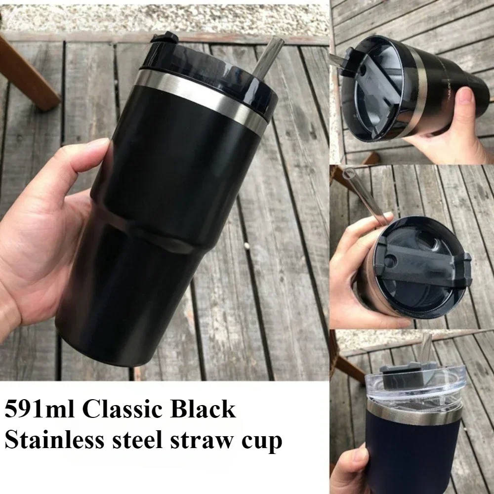 NEW Latest Starbuck Ice Cup Car Cup 304 Stainless Steel Water Cup 20OZ Large Capacity Beer Cup Insulation and Cooling