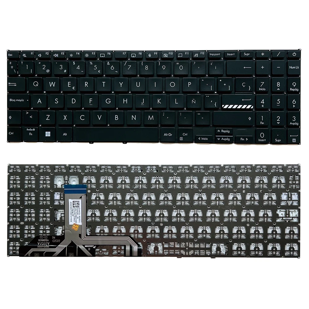 X1603 Spanish Keyboard for ASUS X1603Z X1603ZA M1503 M1503Q M1502 M1502Z B1502 X1502 X1502ZA X1502VA X1503Z X1503ZA