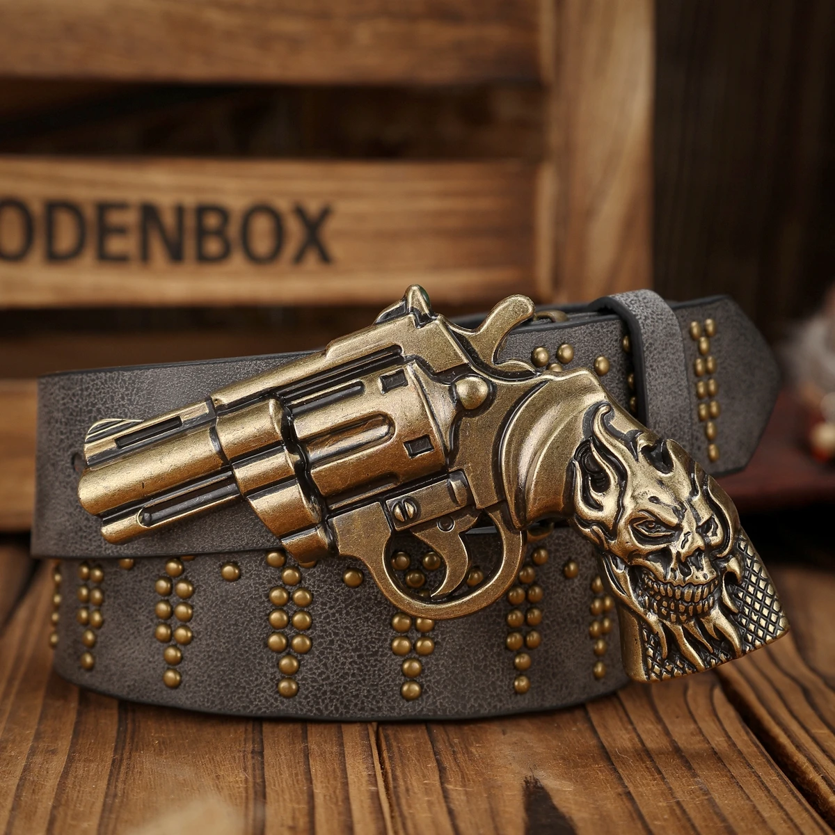 حزام PU على الطراز الغربي للجنسين مع أبازيم، طراز بوهيمي، كاجوال ورجعي، مناسب للارتداء اليومي عند الخروج