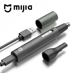Recortadora de Vello Nasal y de Orejas Eléctrica Mijia para Hombre, Recargable, Sin Dolor, para Patillas, Cejas y Barba, 3 en 1
