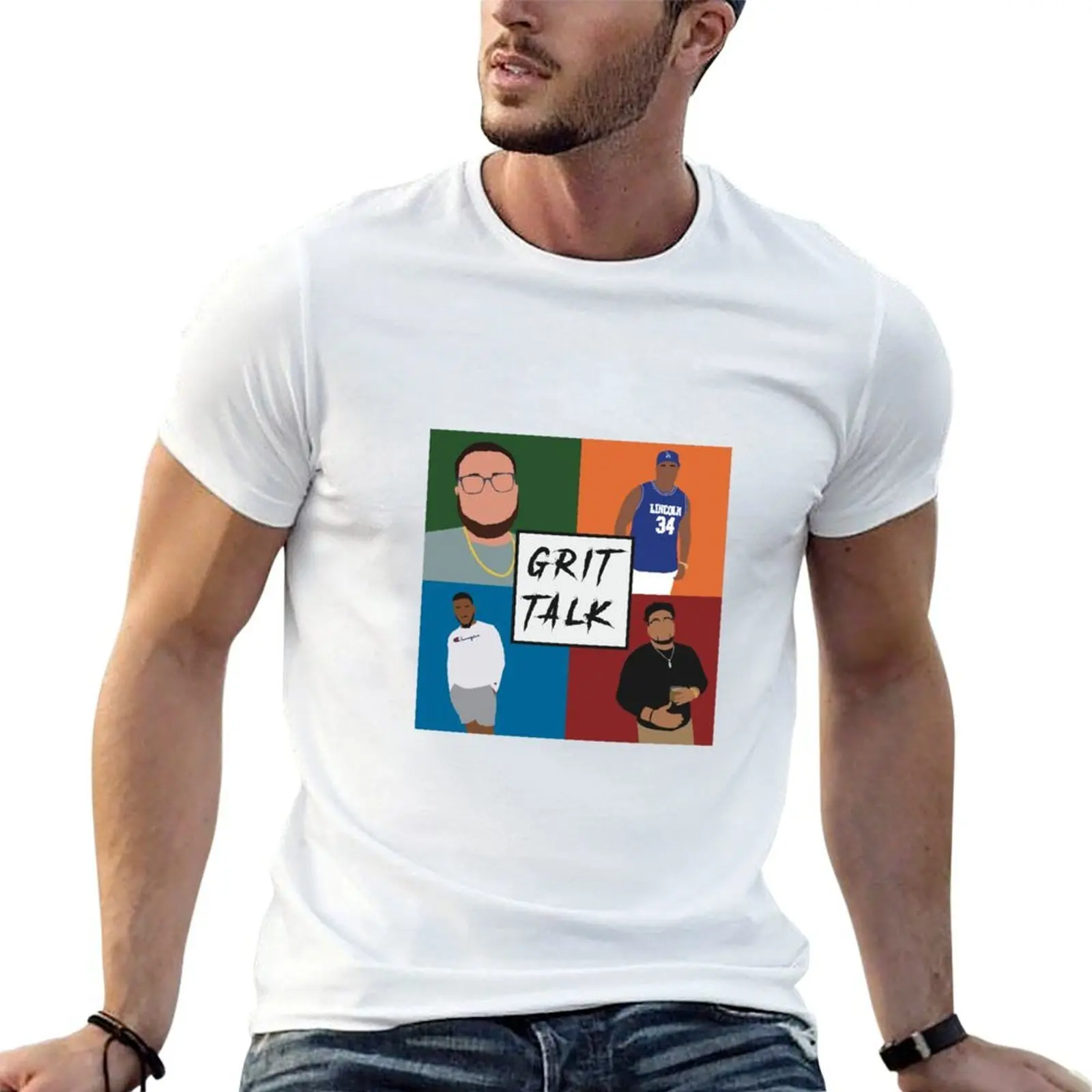 

heavy t man t t custom man shirt T-Shirt GritTalkPodcast print cotton shirt shirt designer