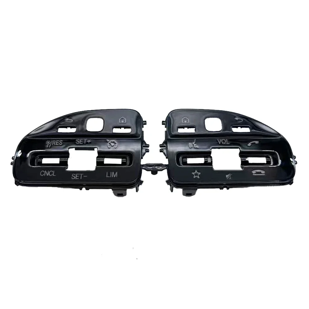 For Mercedes AMG Multi-function black steering wheel button cover