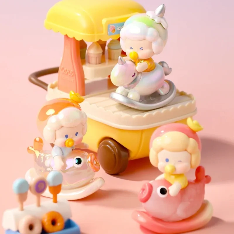 Nororo الكيوي الموسيقى هزة سلسلة صندوق أعمى 1.0 يدوية الصنع لطيف دمية صغيرة سطح المكتب الحلي مفاجأة هدية للفتيات