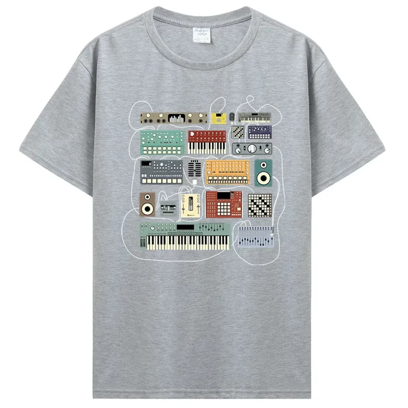 Electronic Musician Synthesizer And Drum Machine Dj Hot Sale Clown T Shirt Men Women Cotton Tshirt Fashion T-shirt Streetwear