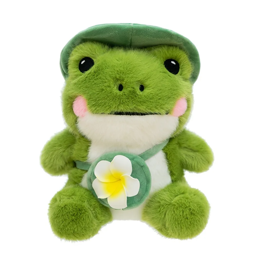 Animals Stuffed Green Frog Fluffy Collection Frog Stuffed Cartoon Cute Animal Frog Pillow Car Decor