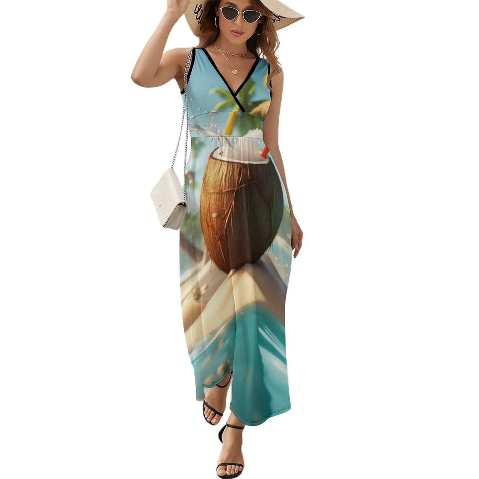 Hawaiian coctail 8 Sleeveless Dress summer dresses for women 2024 dress women summer 2024