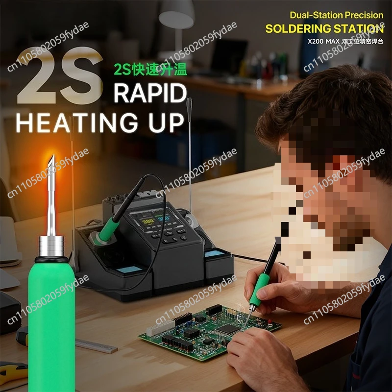 Double-station Precision Welding Table Brush Stroke Temperature Control Compatible with A Variety of Handles Fast Heating