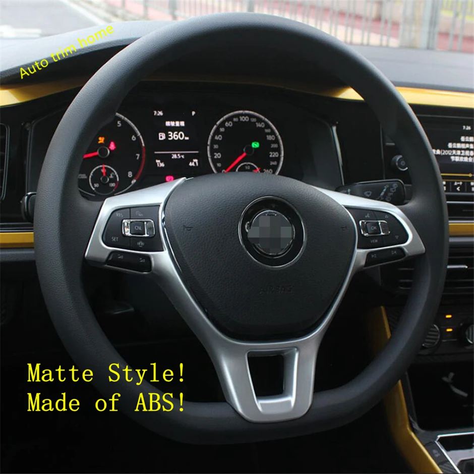 

Auto Steering Wheel Button Frame Cover Trim For Volkswagen Passat B8 2016 - 2019 ABS Matte / Carbon Fiber Accessories Interior