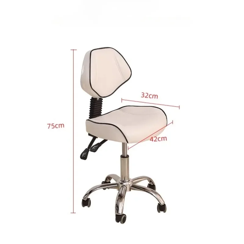 Lifting Master Barber Chair on Wheels Small Tattoo Rotary Chair Beauty Oral Special Swivel Silla Salon Furniture AA Dentist