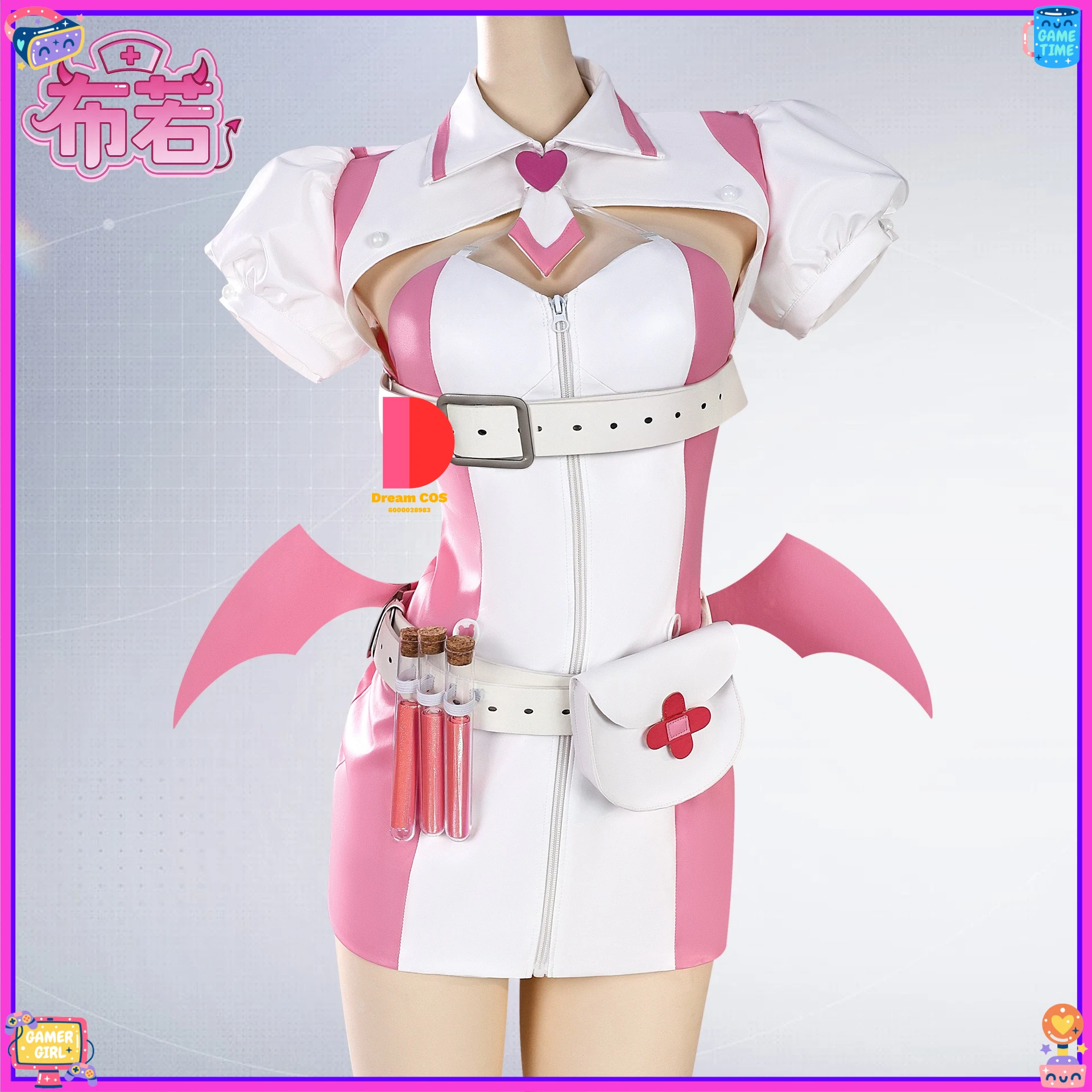 Горячая игра косплей костюм аниме Nocturne Bloodheir Buro ролевая игра высокое качество розовый наряд платье для женщин комикс кон Хэллоуин