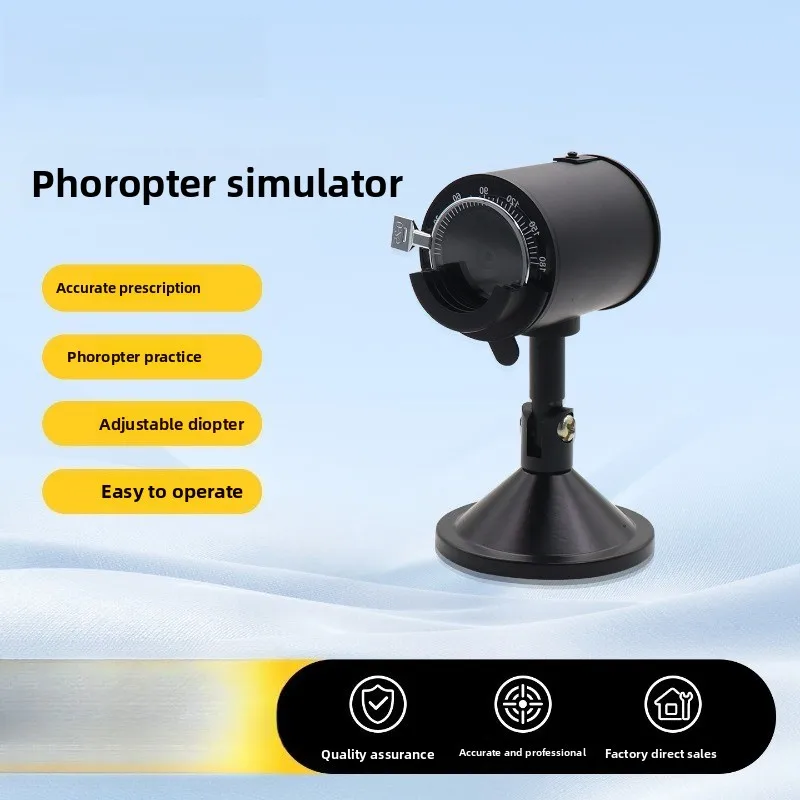 Adjustable Angle Simulated Optometry Eye Refractive Training Prosthetic Teaching Eye for Novice Optometry Practitioners