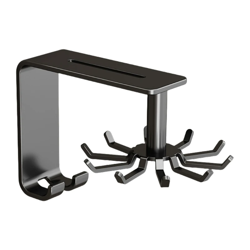 

Adhesive Hook for Bathroom and Kitchen Easy Installation Carbon Steel Hanger Kitchenwares Storage Solution