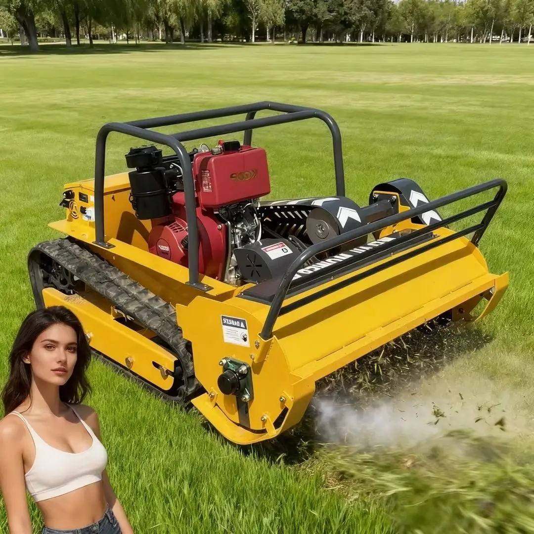 

Customized Crawler Remote Control Flail Lawn Mower with 800-1200mm Cutting Width for Residential & Commercial Lawn Care