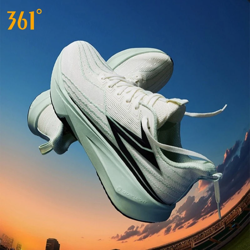 361 Degrees Flame Team 3.0 Men Running Shoes Carbon Plate Test-runner Stable Rebound Traction Male Racing Sneakers 672612233