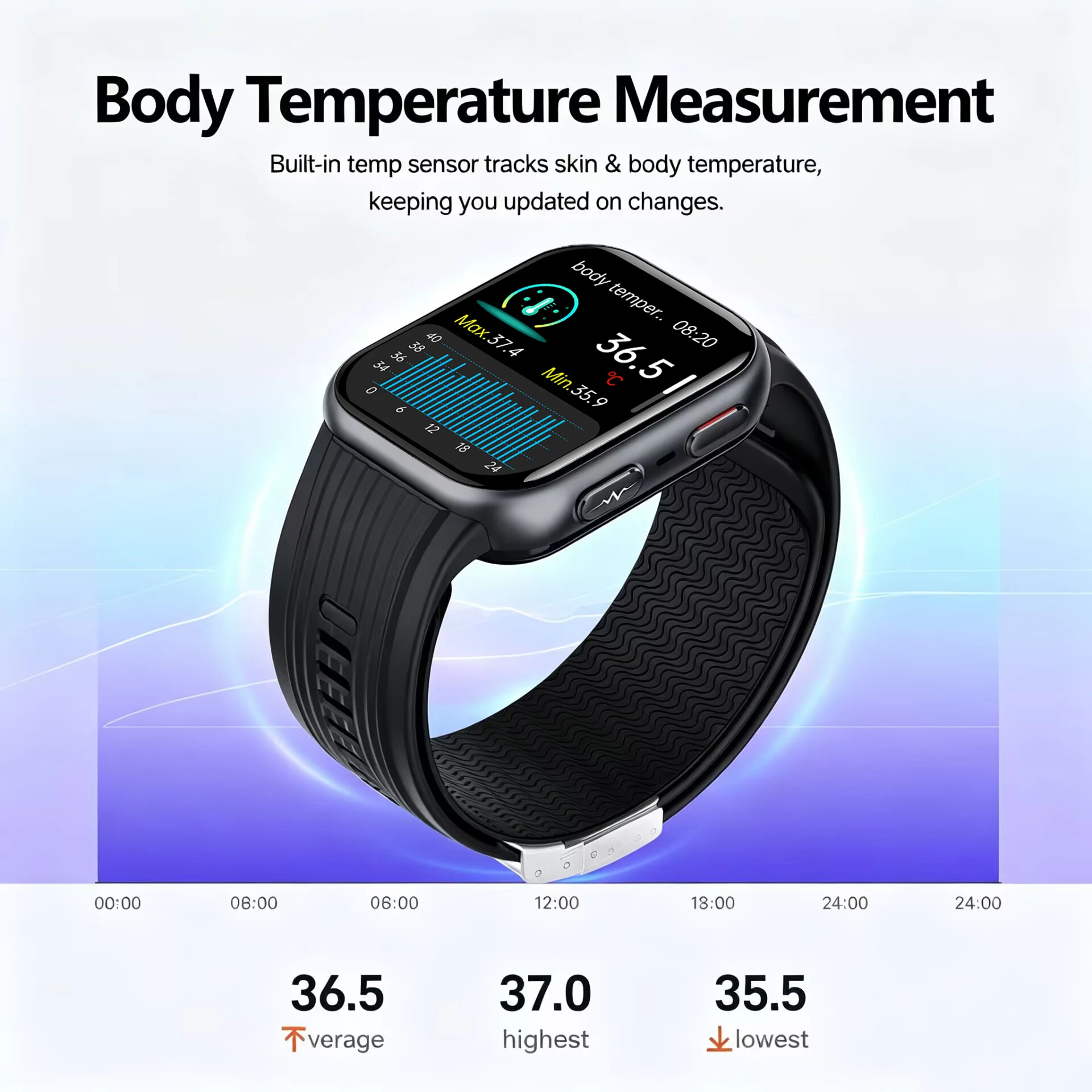 2026 New Blood Pressure Air Pump Airbag Accurate Measure Smart Watch Men Non invasive Blood Lipids Health ECG Smart Watch Women