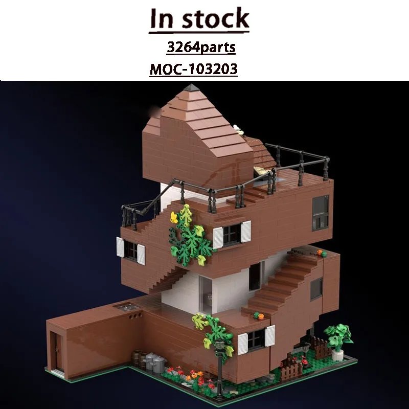 

MOC-103203 City New Retro High-Rise Building Street Scene Building Block Model 3264 Parts Boys' Children's Birthday Toy Gift