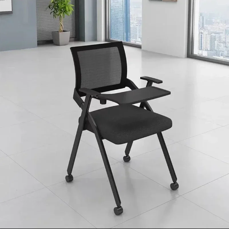 Household Goods Folding Training Chair With Desk Board, Foldable Writing Board, Room, Integrated Table And Chairs, Conference