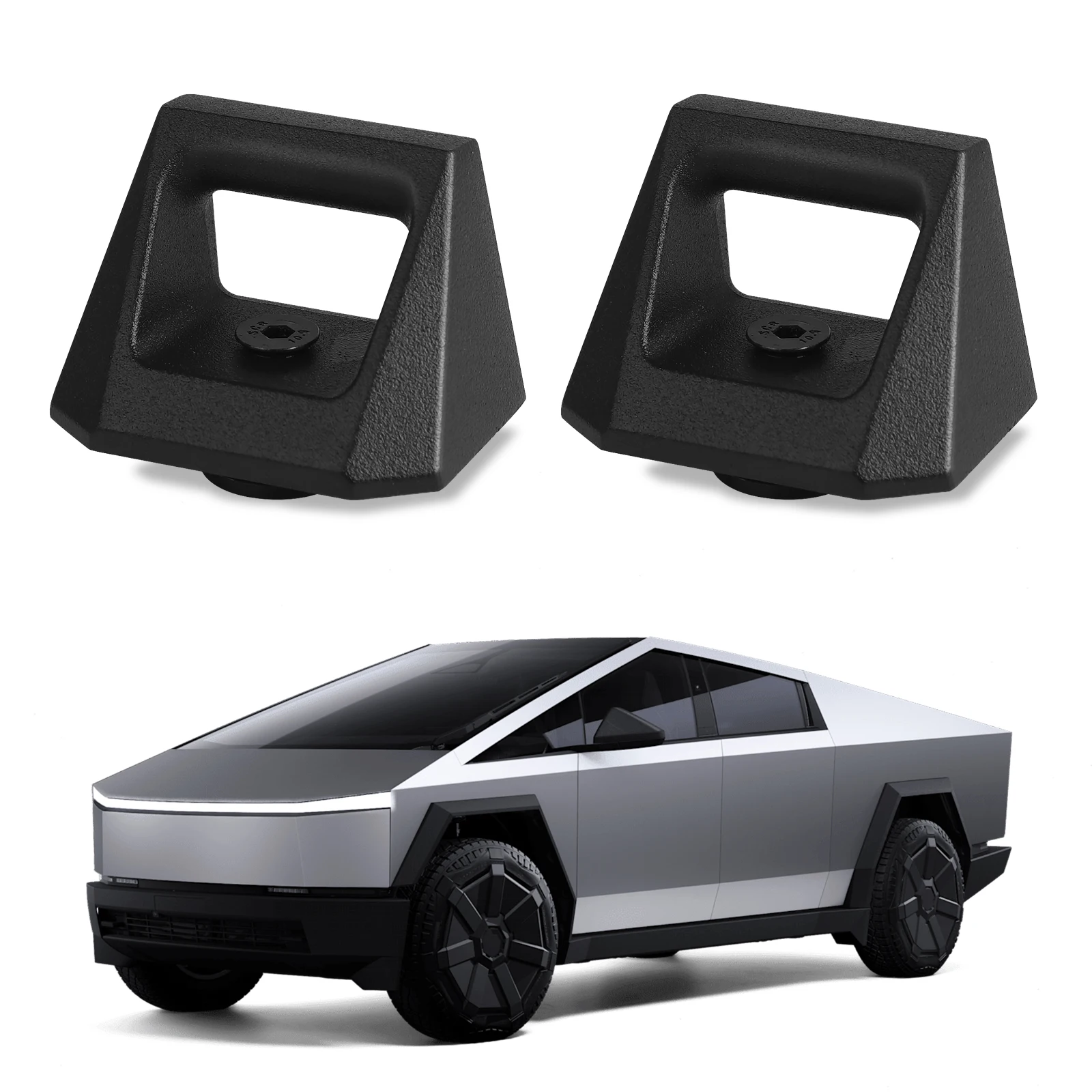 Для Tesla Cybertruck 2023 2024 2025 задняя ковш-рейка L-образный энергетический трековый крючок пара автомобильных трековых принадлежностей, 2 шт., новинка