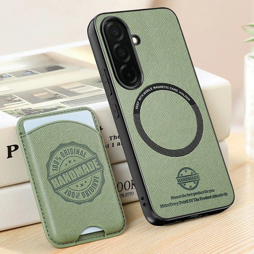 

For Samsung Galaxy S26 Ultra 5G 2In1 Detachable Leather Card Magnet Back Case For Samsung S26 Plus S26 Edge S 26 Pro Cover