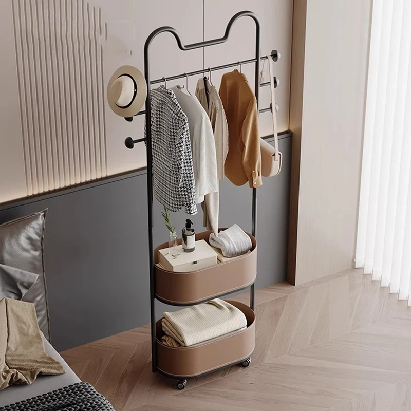 رفوف المعاطف المعدنية الحديثة تخزين الملابس الدائمة المنظم المفتوحة الفاخرة فندق معطف رفوف عرض أثاث جناح صالة Perchero #2