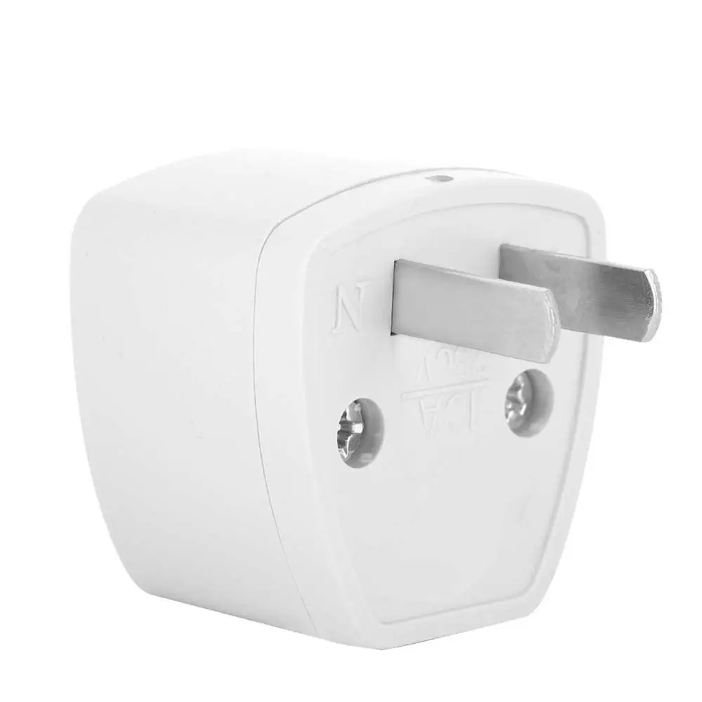 Portable 2 Pin US Plug Converter Adapter White 220V Power Plug Power Converter for Phones Household Appliances
