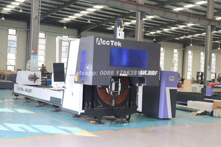 3M Fiber Optic Equipment Cnc Laser Cutter Carbon steel Metal Pipe Fiber Laser Cutting Machine With Rotary Axis